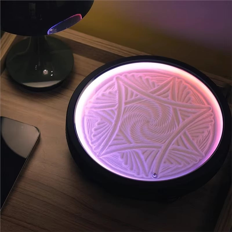 Xb-Decompression Mini Sand Painting Robot Automatic Desktop Ornament Collectible Gift