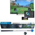 2 Home Golf Game Simulator: Enjoy Interactive Golf with Motion Sensor & Swing Stick for Indoor & Outdoor Fun – 38,000+ Courses Worldwide, Compatible with Android, Ios, App & E6 Connect