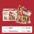 Wooden Music Box Christmas Dream Gift Factory 3D Wooden Puzzles Wooden Model Kits Build Best Gifts for Kids Adults