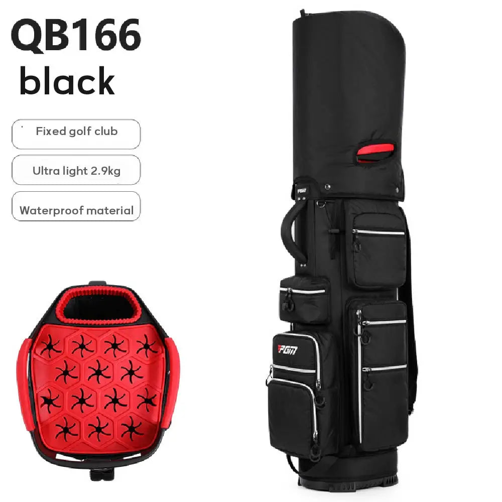 Golf Standard Bag,Fixed Club Holder Light Portable Travel Golf Bag,Large Capacity Light Weight Sport Bags QB166