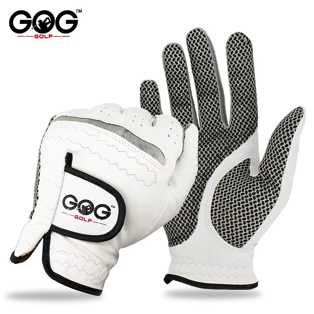 Pack 1 Pc Golf Gloves Men'S Left/Right Hand Soft Breathable Pure Sheepskin with Anti-Slip Granules Golf Gloves Golf Men