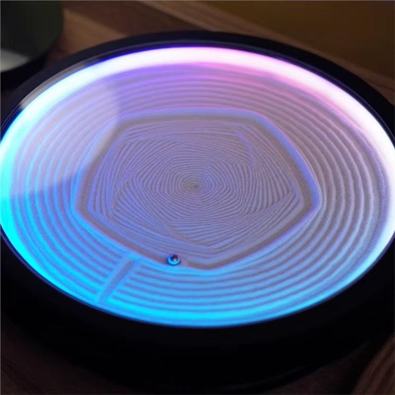 Xb-Decompression Mini Sand Painting Robot Automatic Desktop Ornament Collectible Gift