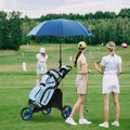 3 Wheel Golf Push Pull Cart with Adjustable Height Handle