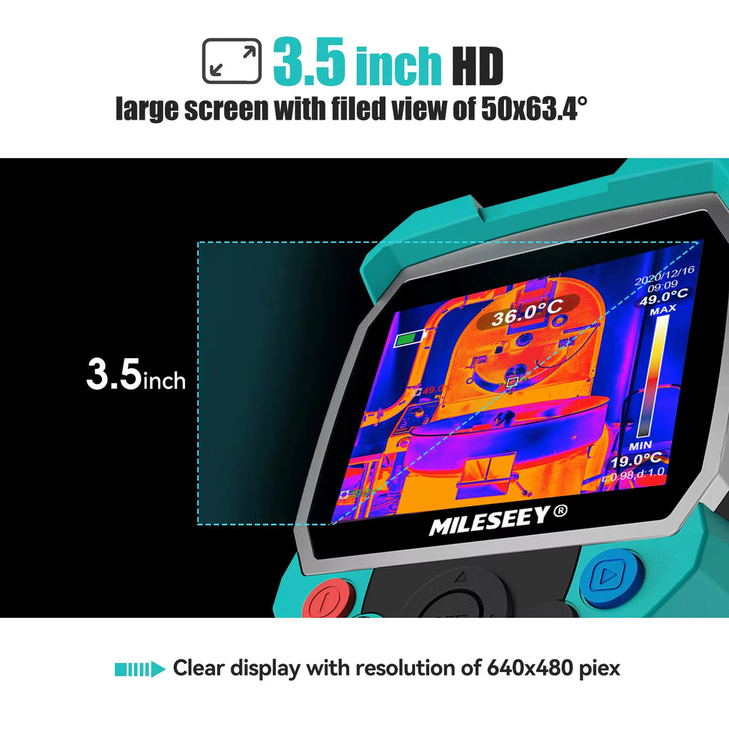 TR256 256*192 Infrared Thermal Camera Imager -20℃-500 ℃ Six Color Palettes Auto Focus Temperature High Precision