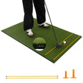 20 Mm Golf Hitting Mat Includes 2 Rubber Tees and 2 Alignment Sticks