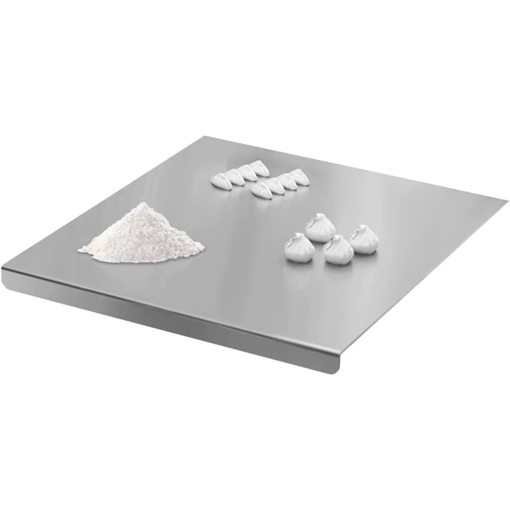 Stainless Steel Cutting Board, Multi Use for Dough Kneading, Chopping, Fruit Cutting, Antibacterial Kitchen Surface, Easy Clean