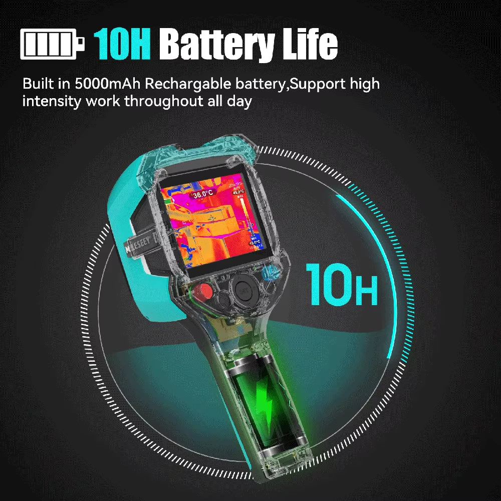TR256 256*192 Infrared Thermal Camera Imager -20℃-500 ℃ Six Color Palettes Auto Focus Temperature High Precision