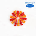 Plastic Golf Tee Pack 50/100 Pcs Step down Golf Tees Colorful for All over Sized Driver Irons Hybrids Longer Distance Drop Ship
