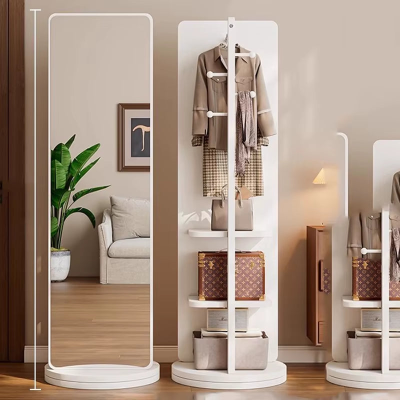 Standing Wardrobes Coat Racks Display Bag Hanger Mirror Floor Garment Coat Racks Bedroom Wooden Arara De Roupa Trendy Furniture