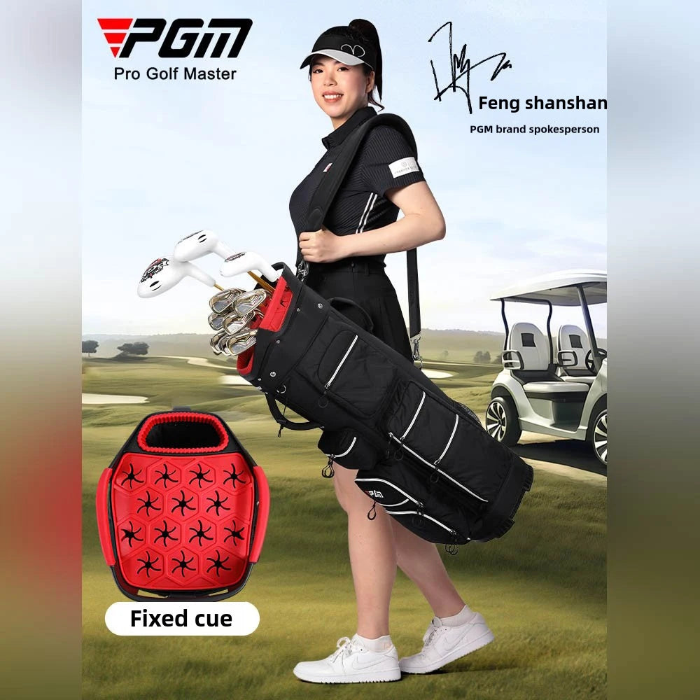 Golf Standard Bag,Fixed Club Holder Light Portable Travel Golf Bag,Large Capacity Light Weight Sport Bags QB166