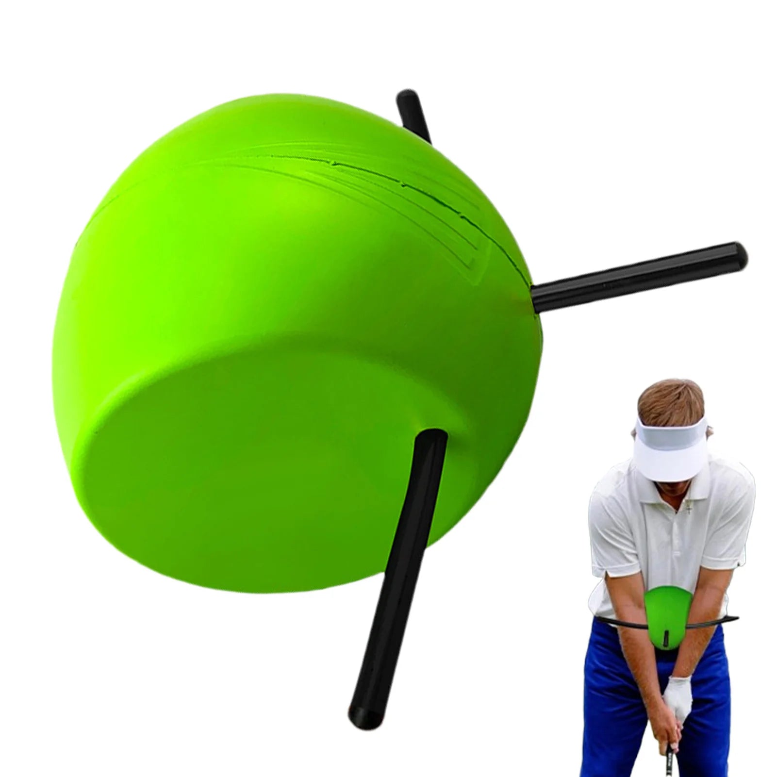 Golf Swing Chicken Wings Corrector Swing Arm Postures Corrector Golf Swing Trainer Connecting Ball for Golf Chipping Accessories