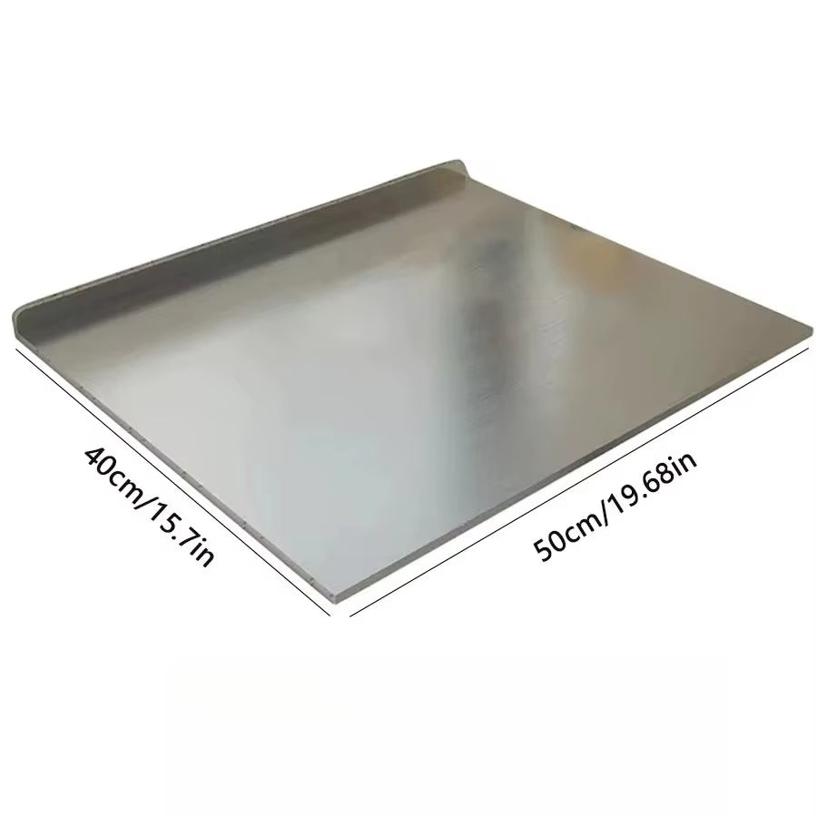 Stainless Steel Cutting Board, Multi Use for Dough Kneading, Chopping, Fruit Cutting, Antibacterial Kitchen Surface, Easy Clean