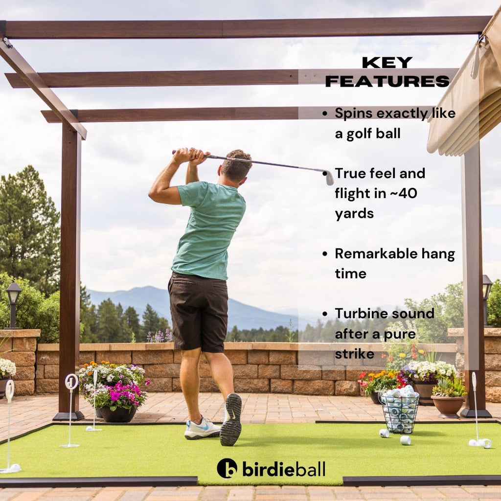 Practice Golf Balls, Full Swing Limited Flight Golf Practice Balls, Perfect Training Aid for All Golfers (Pack of 12)