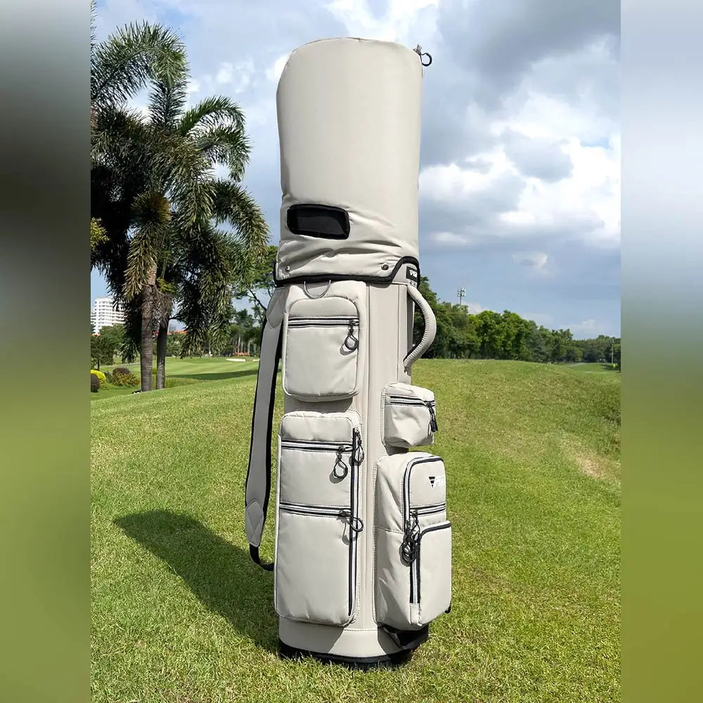 Golf Standard Bag,Fixed Club Holder Light Portable Travel Golf Bag,Large Capacity Light Weight Sport Bags QB166