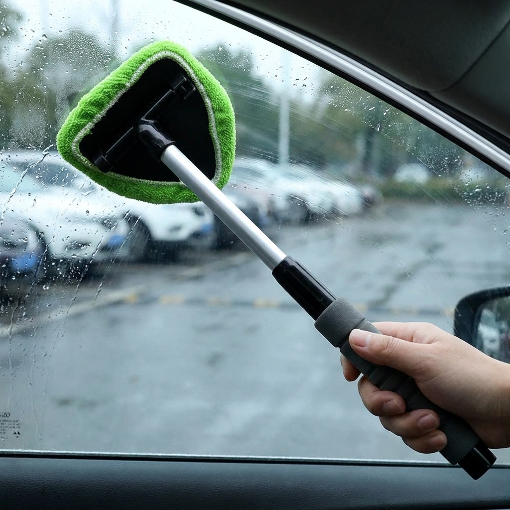 Telescopic Window Mist Eliminator Car Scraper
