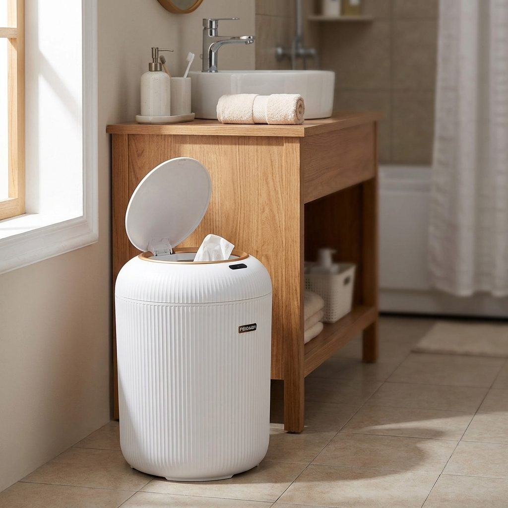 Automatic Trash Can with Lid Motion Sensor Small