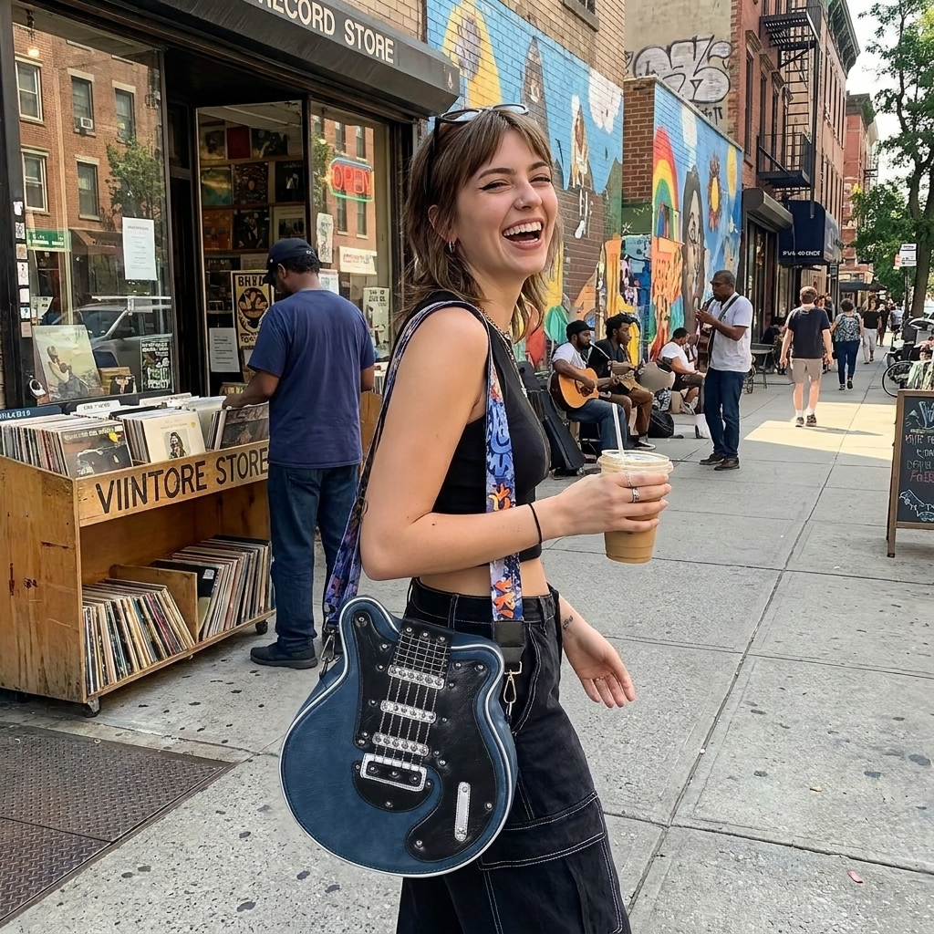 Guitar Crossbody Bag lifestyle